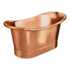 The Period Bathroom Company Trafalgar Copper 1500 X 710mm Double Ended Slipper Roll Top Bath Tub -Victorian Plumbing shop copd115 d2