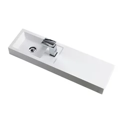 Valencia 800mm Wall Hung Polymarble Basin With Integrated Shelf -Victorian Plumbing shop cplus01d1