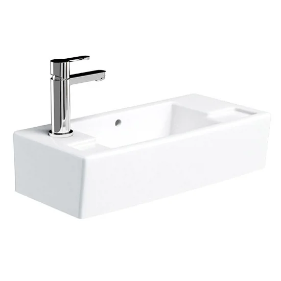 Britton Bathrooms - Narrow Cloakroom Washbasin - Left Or Right Handed Option 4 Britton Bathrooms - Narrow Cloakroom Washbasin - Left Or Right Handed Option - Image 2