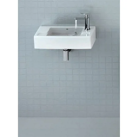 Britton Bathrooms - Narrow Cloakroom Washbasin - Left Or Right Handed Option 3 Britton Bathrooms - Narrow Cloakroom Washbasin - Left Or Right Handed Option