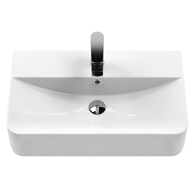 Cruze Bathroom Cruze Gloss White 1TH Rectangular Countertop Thin-Edged Basin (610 X 354 X 140mm) 3 Cruze Bathroom Cruze Gloss White 1TH Rectangular Countertop Thin-Edged Basin (610 X 354 X 140mm)