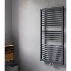Cruze Bathroom Cruze Designer Heated Towel Rail - Matt Black (1228 X 500mm)