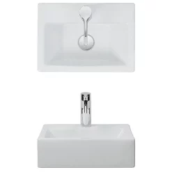 Crosswater - Gerona 1 Tap Hole Countertop Or Wall Mounted Basin - 425 X 305mm