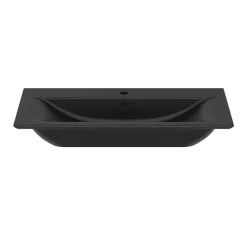 Ideal Standard Connect Air Silk Black 840mm Wall Mounted / Vanity Basin 10 Ideal Standard Connect Air Silk Black 840mm Wall Mounted / Vanity Basin -Victorian Plumbing shop e0279v3.ai2