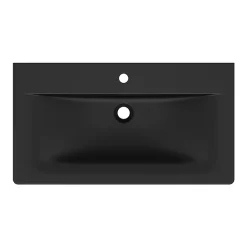 Ideal Standard Connect Air Silk Black 840mm Wall Mounted / Vanity Basin