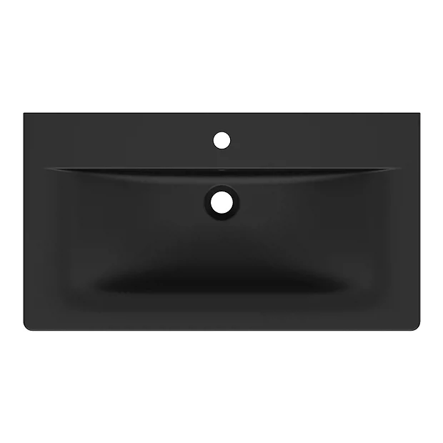 Ideal Standard Connect Air Silk Black 840mm Wall Mounted / Vanity Basin 3 Ideal Standard Connect Air Silk Black 840mm Wall Mounted / Vanity Basin