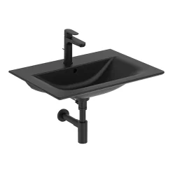 Ideal Standard Connect Air Silk Black 640mm Wall Mounted / Vanity Basin - E0279V3 -Victorian Plumbing shop e0289v3.ai1