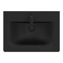Ideal Standard Connect Air Silk Black 640mm Wall Mounted / Vanity Basin - E0279V3 -Victorian Plumbing shop e0289v3.ai4