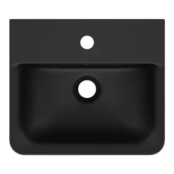 Ideal Standard Connect Air Cube Silk Black 400mm Wall Mounted / Vanity Basin 11 Ideal Standard Connect Air Cube Silk Black 400mm Wall Mounted / Vanity Basin -Victorian Plumbing shop e0307v3.ai4