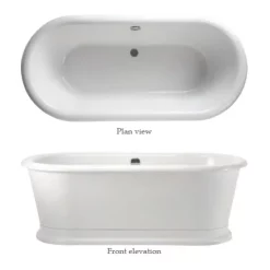 Urlington Bathroom Burlington London 1800 X 850mm Round Soaking Tub -Victorian Plumbing shop e18d1
