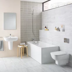 Ideal Standard Tempo Arc 1700 X 700mm 0TH Single Ended Idealform Bath -Victorian Plumbing shop e256301 d1