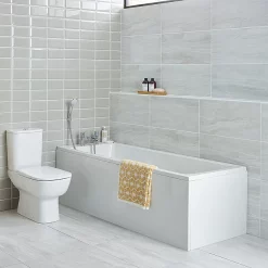 Ideal Standard Tempo Arc 1700 X 700mm 0TH Single Ended Idealform Bath -Victorian Plumbing shop e256301 d2