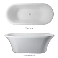 Urlington Bathroom Burlington Brindley 1700 X 750mm Soaking Tub With Base Skirt -Victorian Plumbing shop e5e12d1