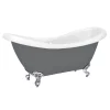 Victorian Plumbing Earl Grey 1750 Double Ended Roll Top Slipper Bath W. Ball + Claw Leg Set 2 Victorian Plumbing Earl Grey 1750 Double Ended Roll Top Slipper Bath W. Ball + Claw Leg Set -Victorian Plumbing shop earlgrey1750doubleendedrolltopslipperbathd5