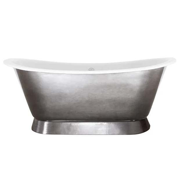 Hurlingham Bath Hurlingham Montreal 1680 X 760mm Polished Pewter Lustre Cast Iron Roll Top Bath 4 Hurlingham Bath Hurlingham Montreal 1680 X 760mm Polished Pewter Lustre Cast Iron Roll Top Bath - Image 2