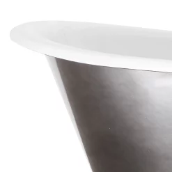 Hurlingham Bath Hurlingham Montreal 1680 X 760mm Polished Pewter Lustre Cast Iron Roll Top Bath 7 Hurlingham Bath Hurlingham Montreal 1680 X 760mm Polished Pewter Lustre Cast Iron Roll Top Bath -Victorian Plumbing shop emp018f nd1