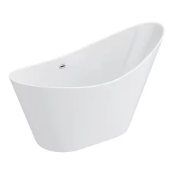 Nova Bathroom Nova 1570 Modern Small Free Standing Slipper Bath