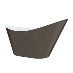 Nova Bathroom Nova Titanium Silver 1570 Modern Small Free Standing Slipper Bath 12 Nova Bathroom Nova Titanium Silver 1570 Modern Small Free Standing Slipper Bath -Victorian Plumbing shop fb62tsil n d1