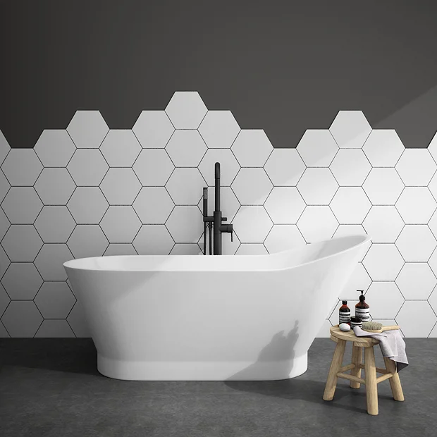 Toreno 1700 X 750mm Modern Slipper Freestanding Bath 4 Toreno 1700 X 750mm Modern Slipper Freestanding Bath - Image 2