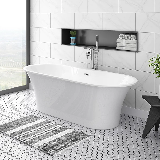 Victorian Plumbing Alps 1660 X 735 Modern Roll Top Bath 4 Victorian Plumbing Alps 1660 X 735 Modern Roll Top Bath - Image 2
