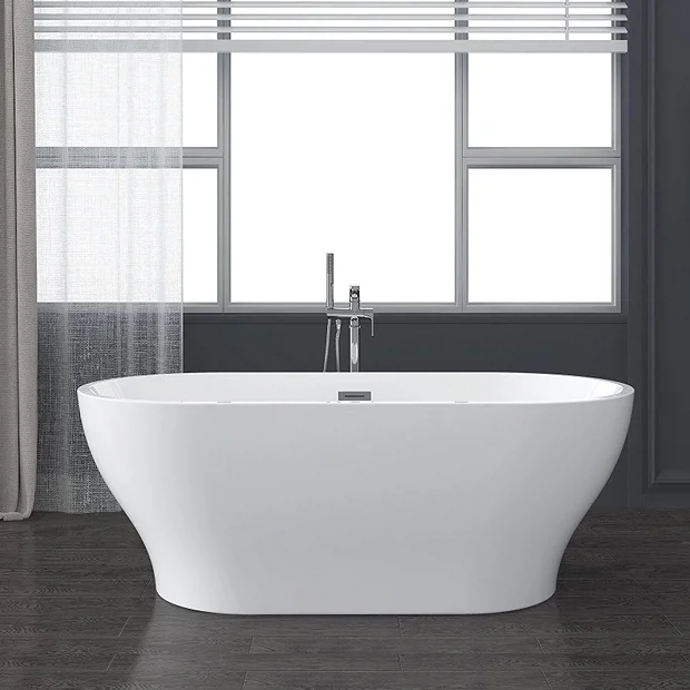 Victorian Plumbing Novus 1700 X 805 Double Ended Bath With Chrome Waste 4 Victorian Plumbing Novus 1700 X 805 Double Ended Bath With Chrome Waste - Image 2