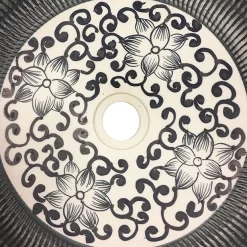 Victorian Plumbing Kasbah Round 400mm Floral Patterned Ceramic Counter Top Basin
