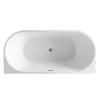 Victorian Plumbing Apollo 1500 X 750mm Small Back To Wall Modern Curved Bath 2 Victorian Plumbing Apollo 1500 X 750mm Small Back To Wall Modern Curved Bath -Victorian Plumbing shop gd8113150 detail2