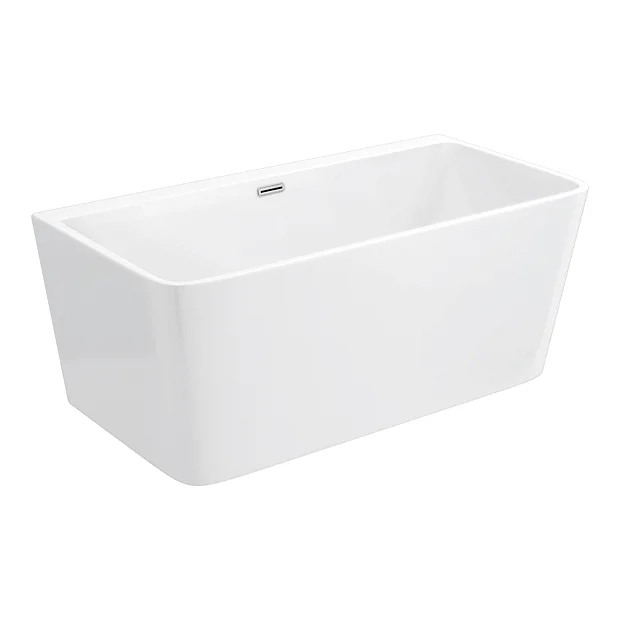 Victorian Plumbing Orion 1500 X 750mm Small Back To Wall Modern Square Bath 5 Victorian Plumbing Orion 1500 X 750mm Small Back To Wall Modern Square Bath - Image 3