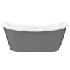 Victorian Plumbing 1770 X 775 Gloss Grey Double Ended Slipper Roll Top Bath 1 Victorian Plumbing 1770 X 775 Gloss Grey Double Ended Slipper Roll Top Bath -Victorian Plumbing shop gry17bth l