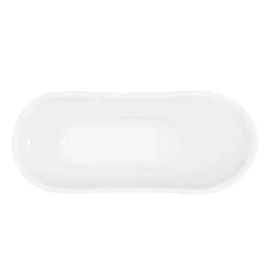 Victorian Plumbing Harlow 1610 X 705mm Slipper Bath + Chrome Leg Set