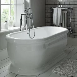 Heritage Bathroom Heritage New Victoria Double Ended Roll Top Bath (1745x790mm) -Victorian Plumbing shop heritagenewvictoriadoubleendedrolltopbathd1