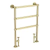 Victorian Plumbing Hamilton Traditional Vintage Gold Floor Mounted Towel Rail (966 X 673mm) -Victorian Plumbing shop hfmvgtr d1