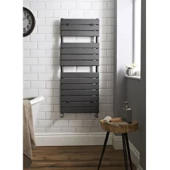 Hudson Reed Flat Panel Designer Radiator 1213 X 500mm - Chrome -Victorian Plumbing shop hl335 d2