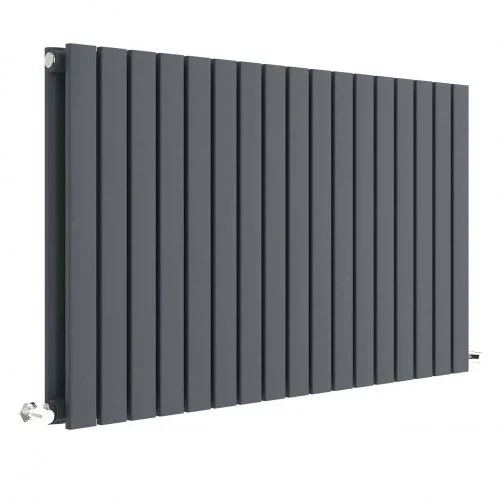 Hudson Reed Sloane 600 X 992mm Horizontal Double Panel Radiator - Anthracite 4 Hudson Reed Sloane 600 X 992mm Horizontal Double Panel Radiator - Anthracite - Image 2