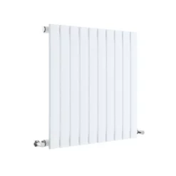 Hudson Reed Sloane 600 X 586mm Horizontal Single Panel Radiator - Satin White -Victorian Plumbing shop hlw55 l