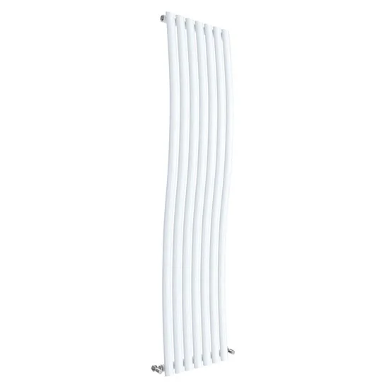 Hudson Reed Revive Wave 1785 X 413mm Designer Radiator - Gloss White 3 Hudson Reed Revive Wave 1785 X 413mm Designer Radiator - Gloss White