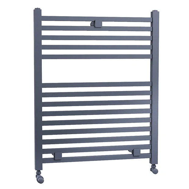 Victorian Plumbing Lindley Straight Heated Towel Rail - W500 X H690mm - Anthracite 4 Victorian Plumbing Lindley Straight Heated Towel Rail - W500 X H690mm - Anthracite - Image 2