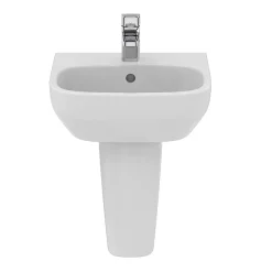 Ideal Standard I.Life A 400mm 1TH Handrinse Basin + Semi Pedestal 11 Ideal Standard I.Life A 400mm 1TH Handrinse Basin + Semi Pedestal -Victorian Plumbing shop isila40sp d3