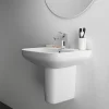 Ideal Standard I.Life A 1TH Washbasin + Semi Pedestal 2 Ideal Standard I.Life A 1TH Washbasin + Semi Pedestal -Victorian Plumbing shop isila55sp d5