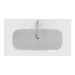 Ideal Standard I.Life A 1TH Wall Hung Basin + Chrome Bottle Trap -Victorian Plumbing shop isila84wh d1