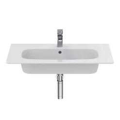 Ideal Standard I.Life A 1TH Wall Hung Basin + Chrome Bottle Trap -Victorian Plumbing shop isila84wh d2
