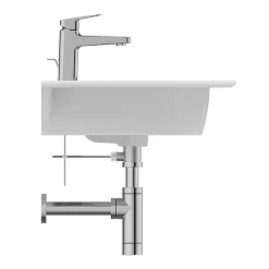 Ideal Standard I.Life A 1TH Wall Hung Basin + Chrome Bottle Trap -Victorian Plumbing shop isila84wh d3