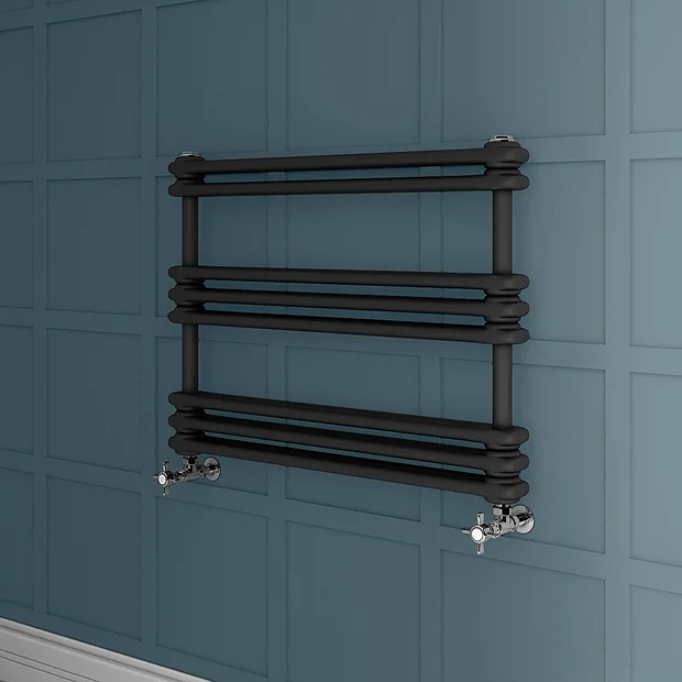 Keswick 800 X 612 Cast Iron Style Traditional Anthracite Towel Rail 2 Keswick 800 X 612 Cast Iron Style Traditional Anthracite Towel Rail