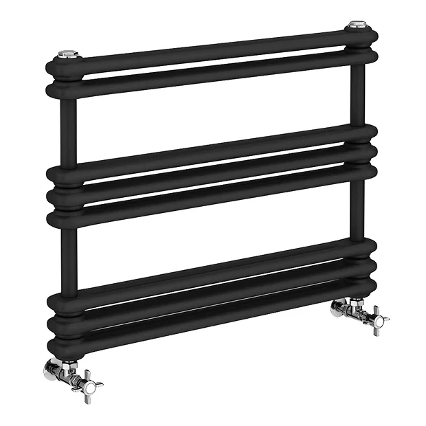 Keswick 800 X 612 Cast Iron Style Traditional Anthracite Towel Rail 3 Keswick 800 X 612 Cast Iron Style Traditional Anthracite Towel Rail - Image 2