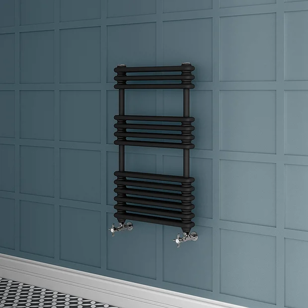 Keswick 500 X 832 Cast Iron Style Traditional Anthracite Towel Rail 5 Keswick 500 X 832 Cast Iron Style Traditional Anthracite Towel Rail - Image 3