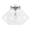 Keswick Traditional Corner Cloakroom Basin 1TH - 420 X 450mm