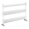 Keswick 1000 X 612 Cast Iron Style Traditional White Towel Rail -Victorian Plumbing shop keswht610 d2