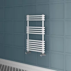 Keswick 500 X 832 Cast Iron Style Traditional White Towel Rail