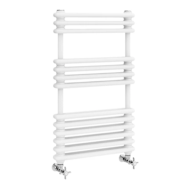 Keswick 500 X 832 Cast Iron Style Traditional White Towel Rail 4 Keswick 500 X 832 Cast Iron Style Traditional White Towel Rail - Image 2