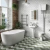 Klyn Bathroom Brooklyn 1700 X 800mm Double Ended Freestanding Bath Matt White 1 Klyn Bathroom Brooklyn 1700 X 800mm Double Ended Freestanding Bath Matt White -Victorian Plumbing shop lbt25mw d2